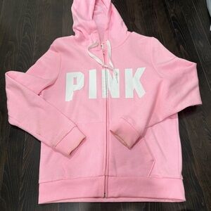 PINK Victoria's Secret Light Pink Zip-Up Hoodie